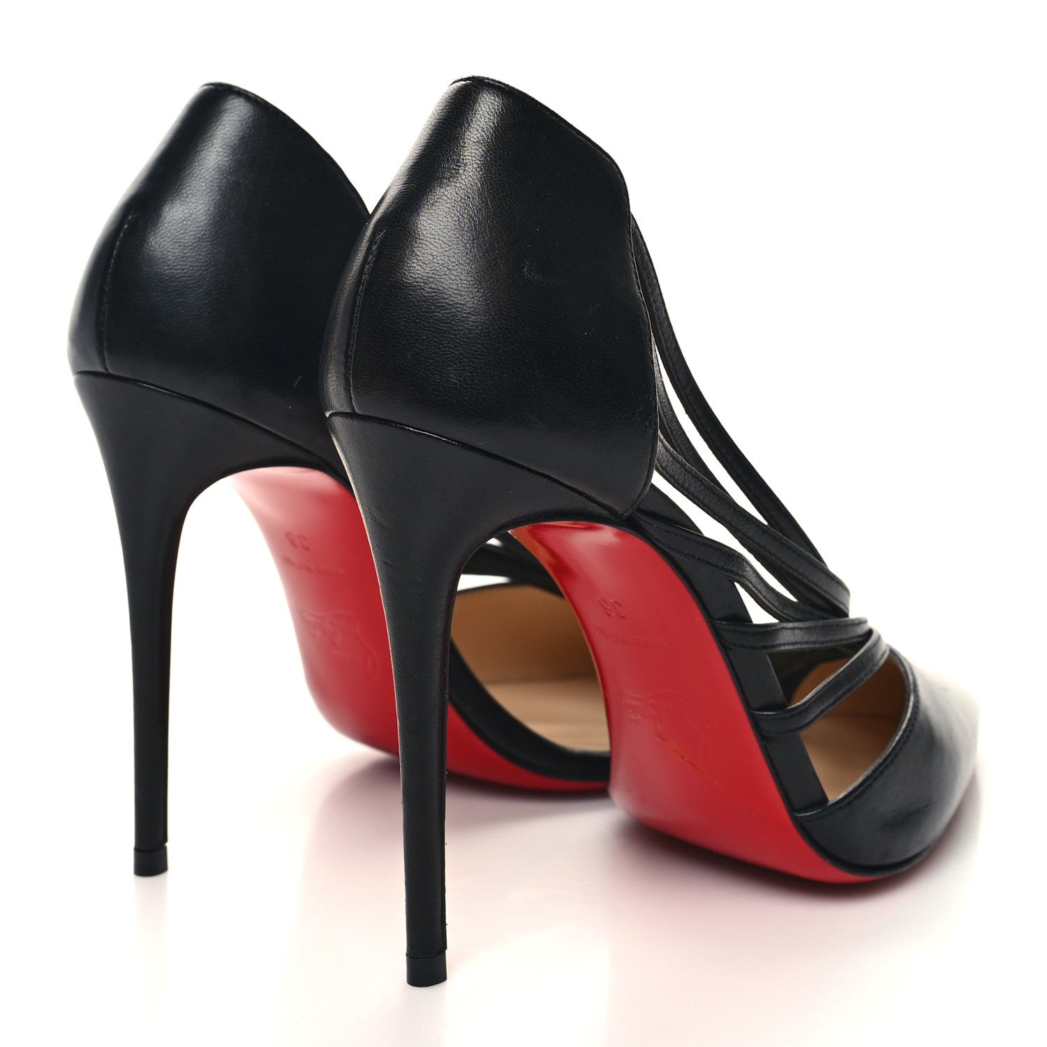 Christian Louboutin Nappa Antinorina 100 Sandals 36 Black 4 of 7