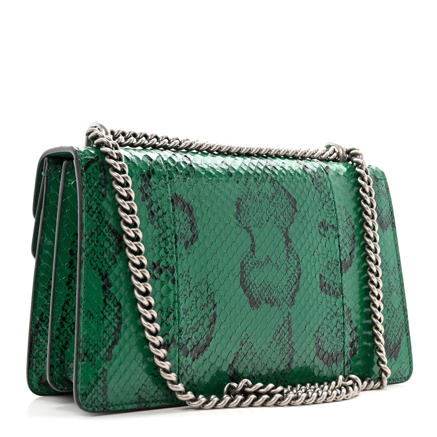 Gucci Snakeskin Small Dionysus Shoulder Bag Green 3 of 17