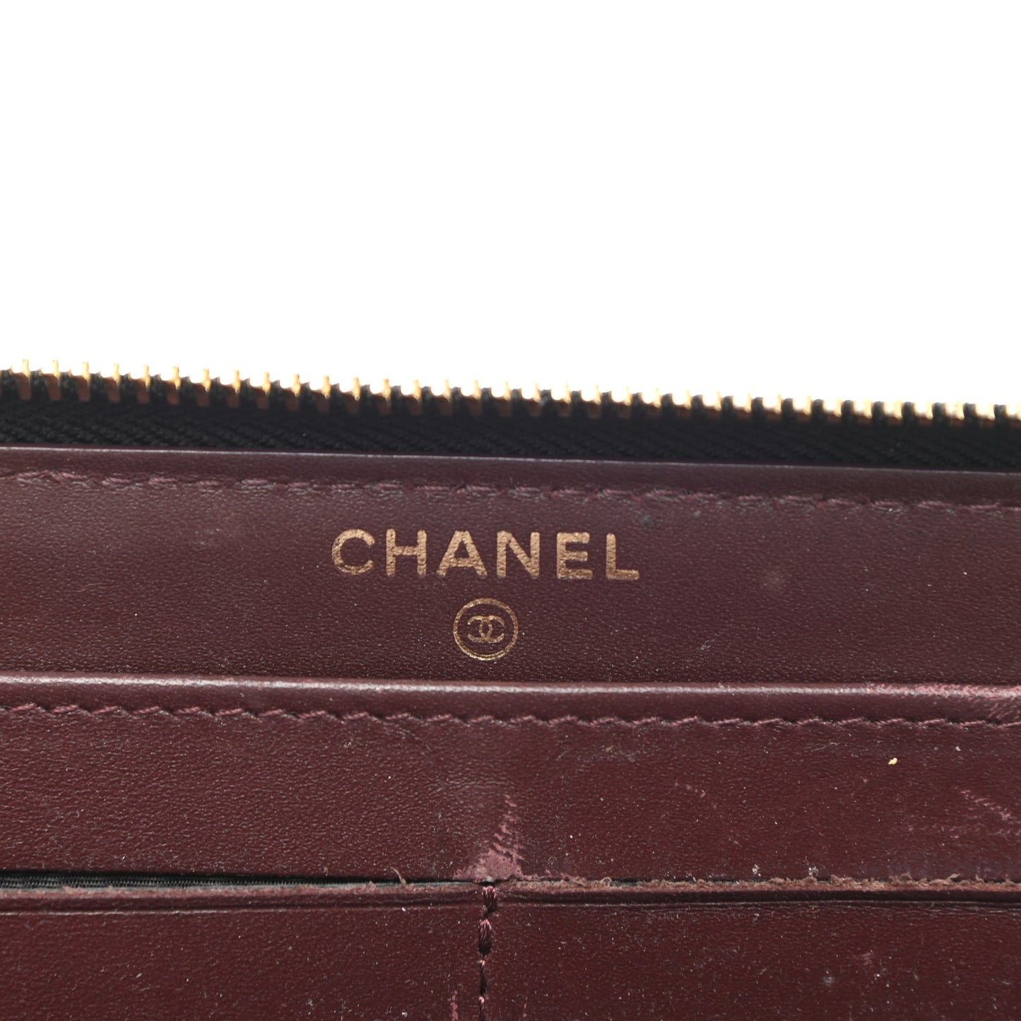 Caviar Quilted Large Gusset Zip Around Wallet Black