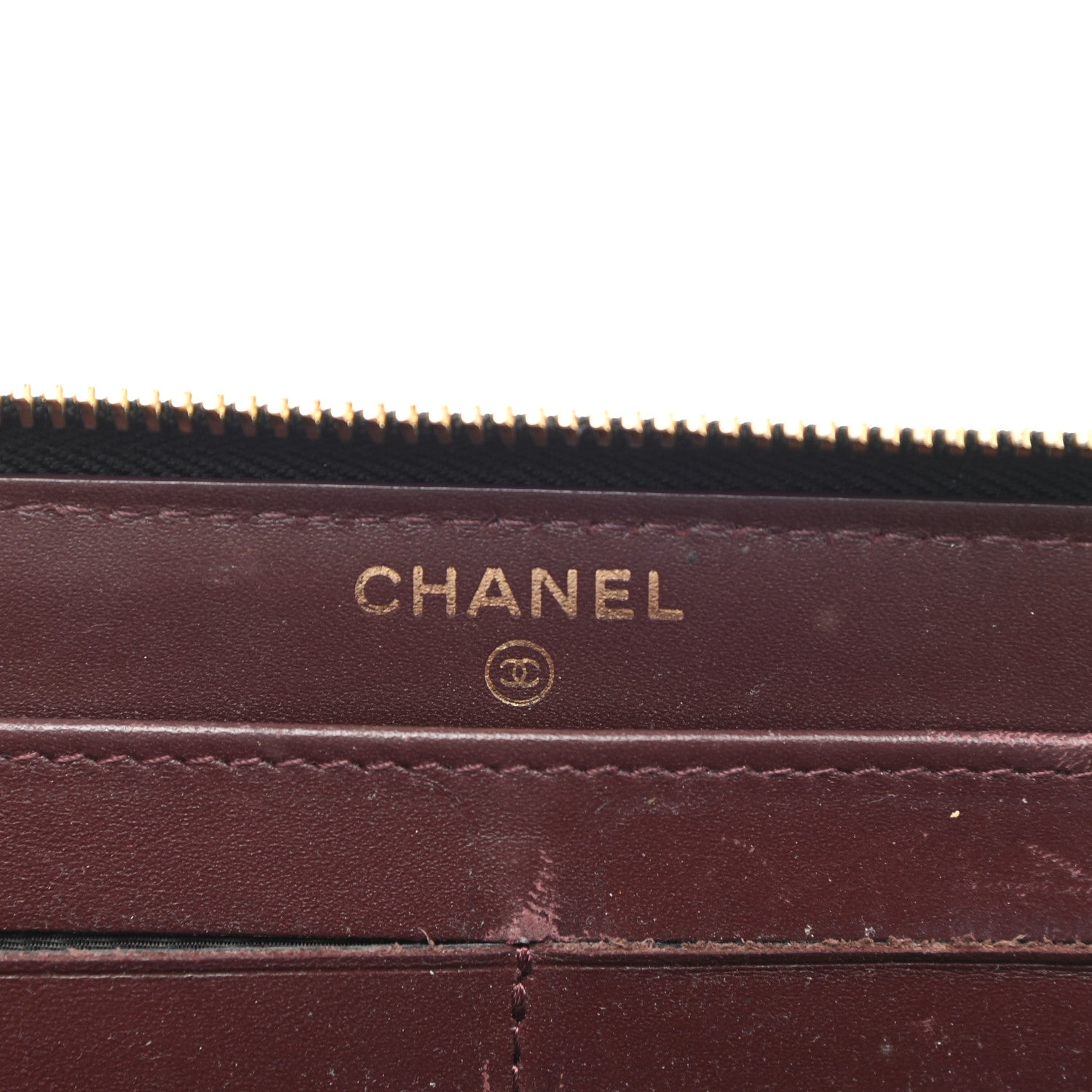 Chanel Caviar Quilted Large Gusset Zip Around Wallet Black 6 of 10