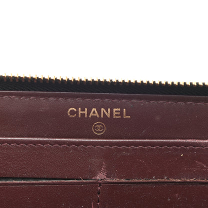 Chanel Caviar Quilted Large Gusset Zip Around Wallet Black 6 of 10