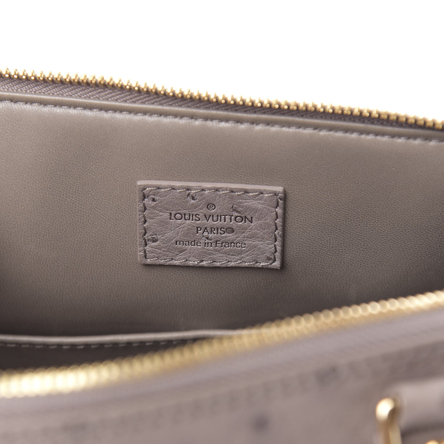 Louis Vuitton Ostrich Alma PM Gris 6 of 11