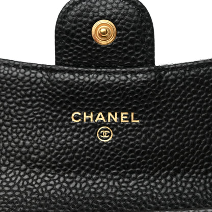 Chanel Caviar Quilted Flap Card Holder Wallet Black 6 of 8