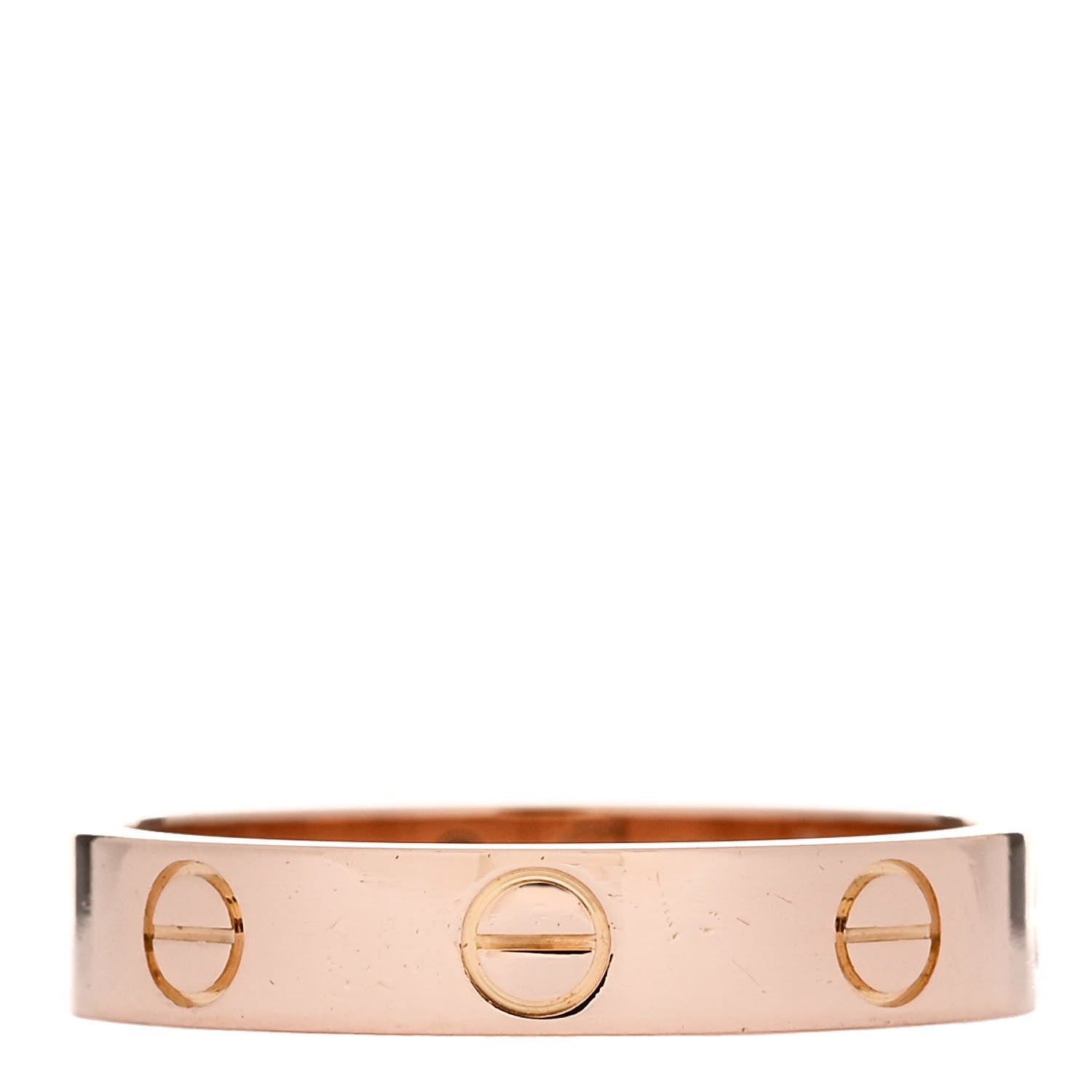 Cartier 18K Pink Gold 3.5mm LOVE Wedding Band Ring 53 6.5 1 of 5