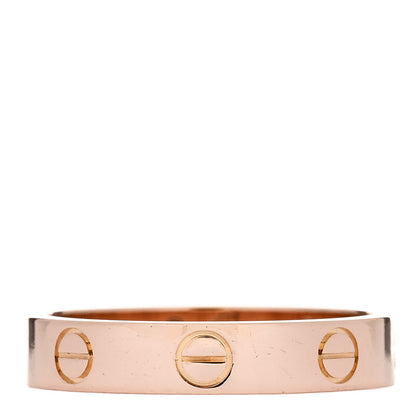 Cartier 18K Pink Gold 3.5mm LOVE Wedding Band Ring 53 6.5 1 of 5