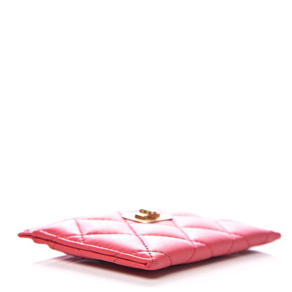 Chanel Aged Calfskin Quilted Reissue Card Holder Red 3 of 8