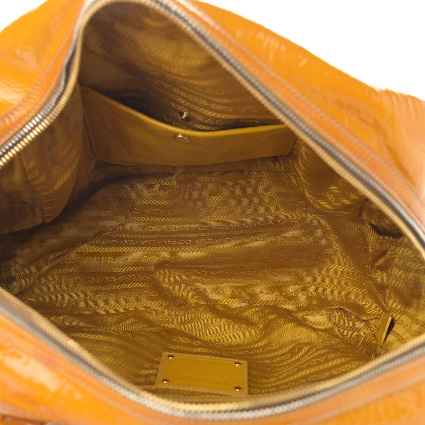Vernice Naplak Shoulder Bag Giallo