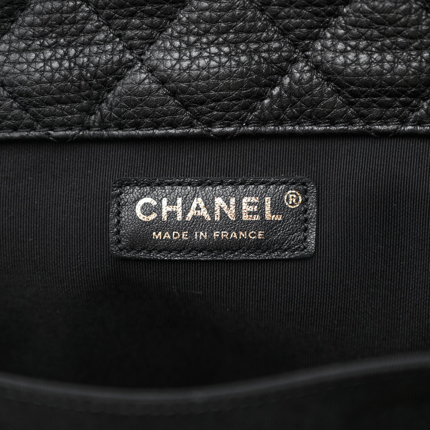 Calfskin Quilted XXL Travel Flap Bag Black