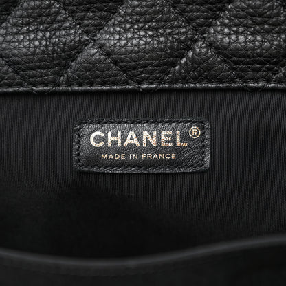 Chanel Calfskin Quilted XXL Travel Flap Bag Black 6 of 10