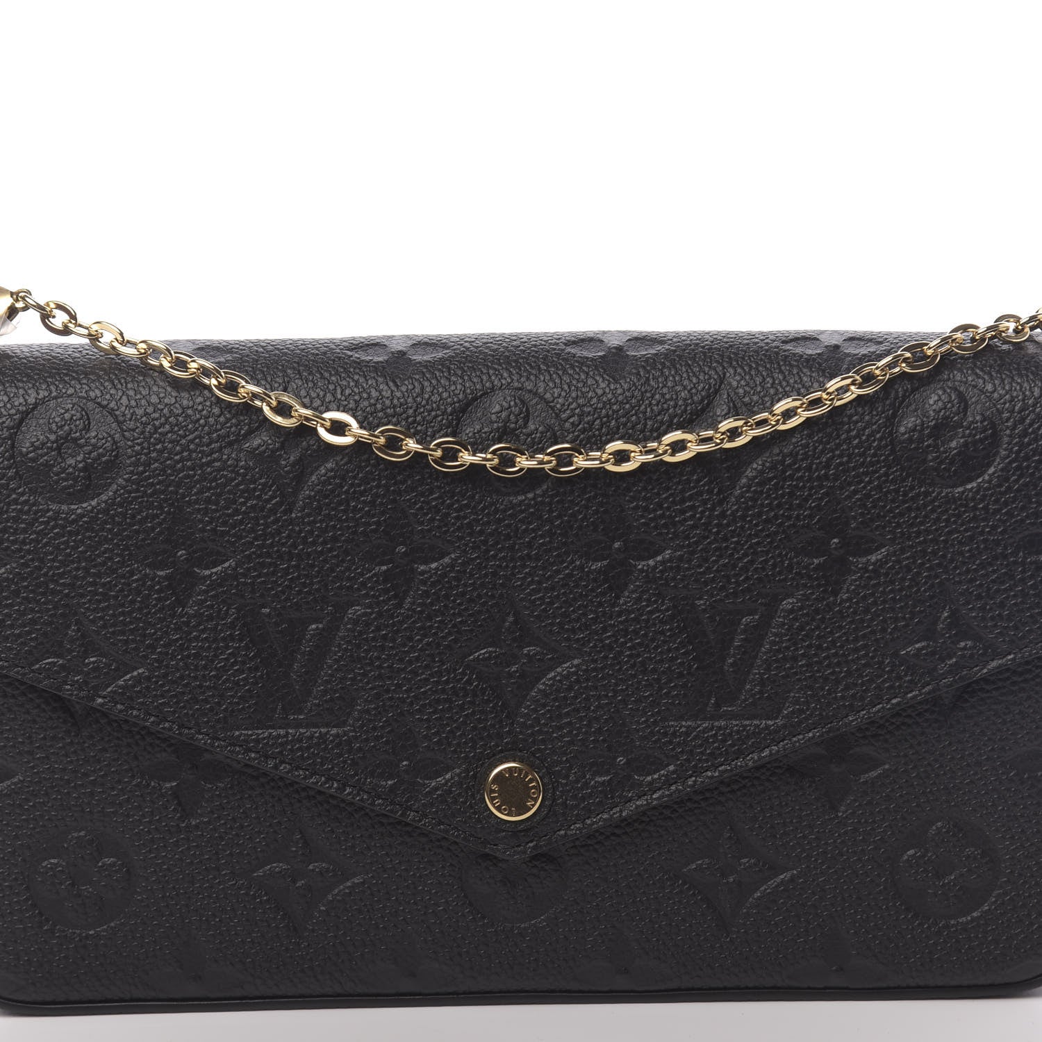 Louis Vuitton Empreinte Pochette Felicie Chain Wallet Black 10 of 10