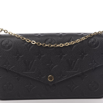 Louis Vuitton Empreinte Pochette Felicie Chain Wallet Black 10 of 10