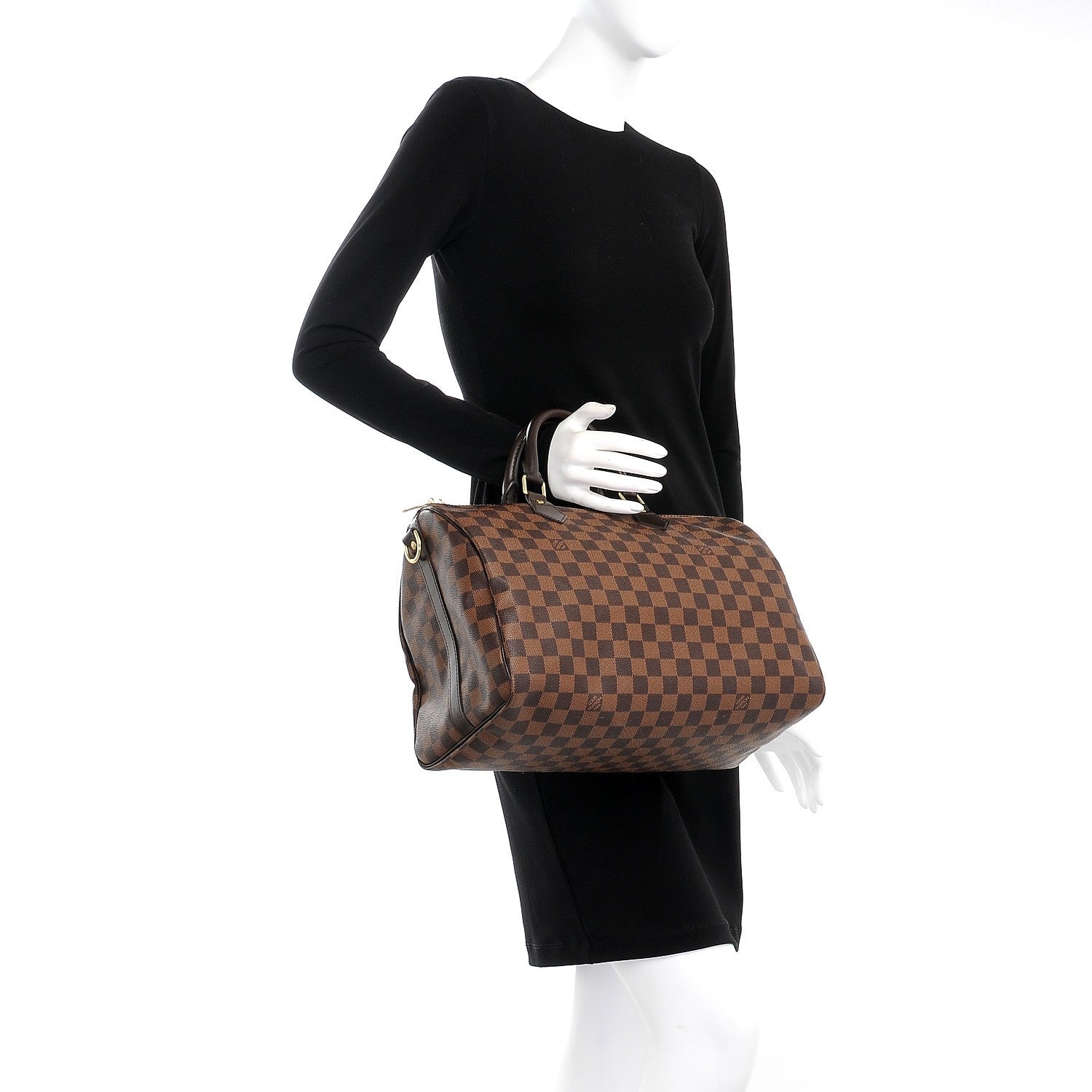 Louis Vuitton Damier Ebene Speedy Bandouliere 35 3 of 8