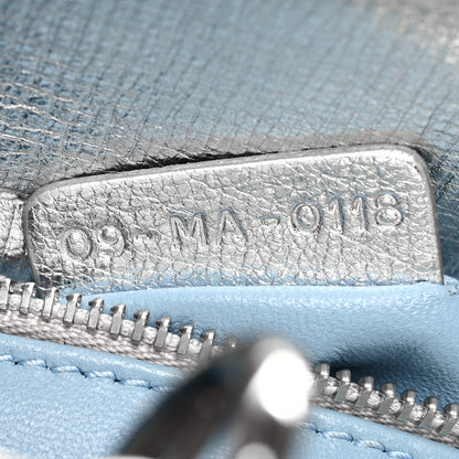 Christian Dior Metallic Grained Calfskin Cannage Small Lucky Badges My Lady Dior Silver 6 of 11