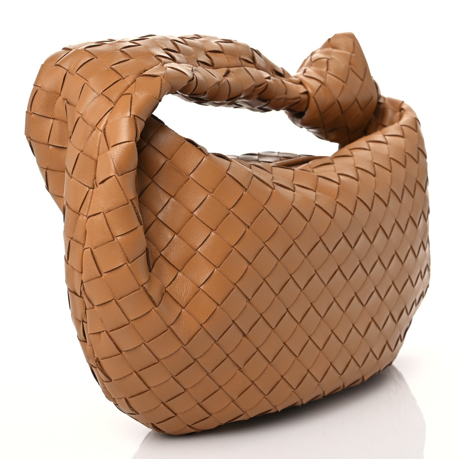 Bottega Veneta Nappa Intrecciato Teen Jodie Hobo Caramel 3 of 9