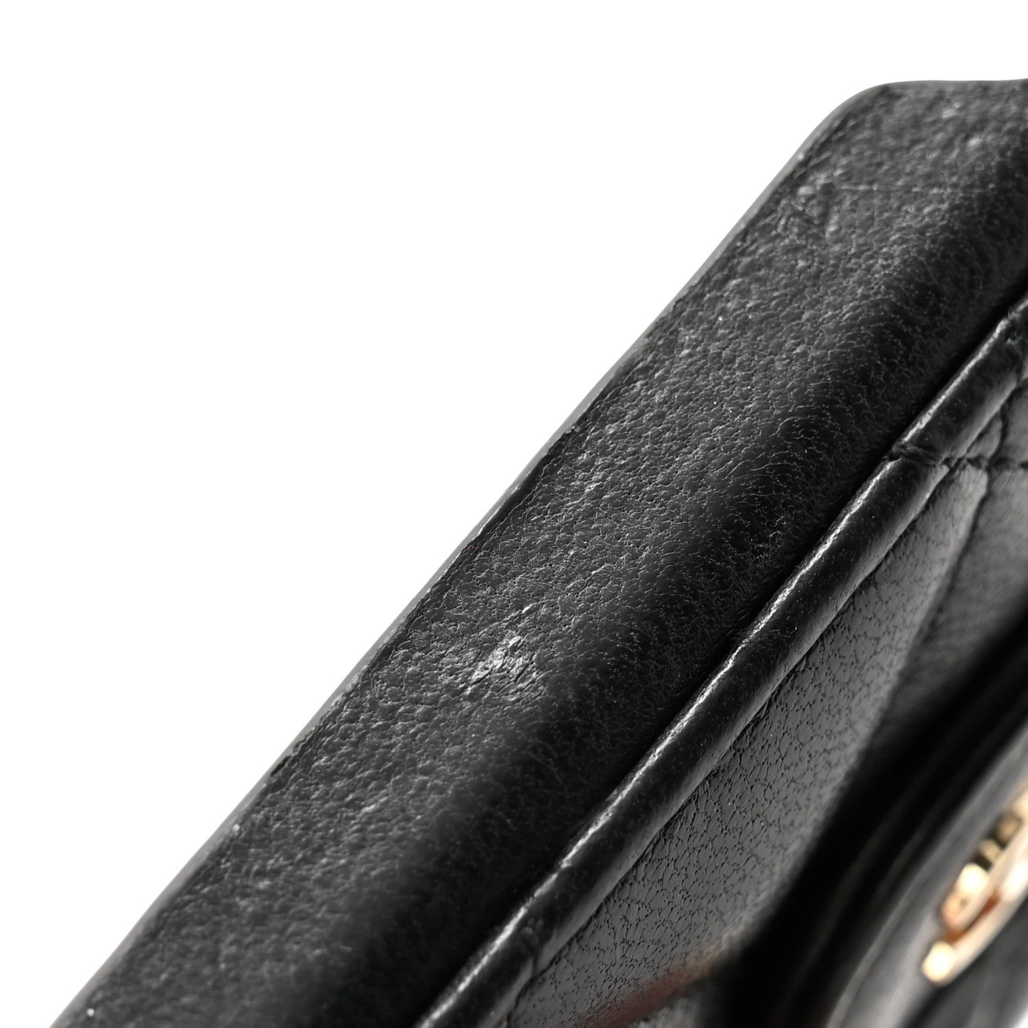 Chanel Lambskin Quilted Pearl Crush iPhone XII Pro Holder With Chain Black 8 of 10