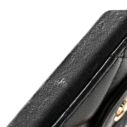 Chanel Lambskin Quilted Pearl Crush iPhone XII Pro Holder With Chain Black 8 of 10