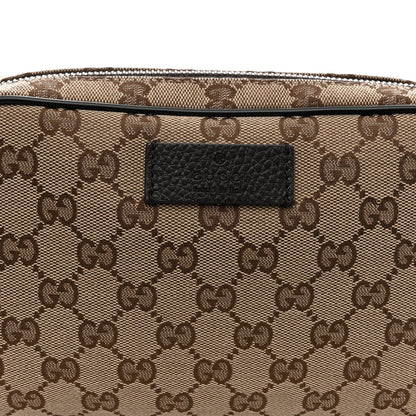 Gucci Monogram Dollar Calfskin Belt Bag Beige Ebony Testa di Moro Marrone Scuro 8 of 11