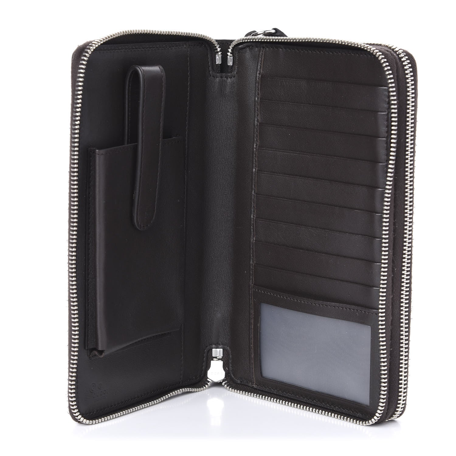 Gucci Soft Microguccissima Zip Around Top Handle Travel Wallet Loess 5 of 12