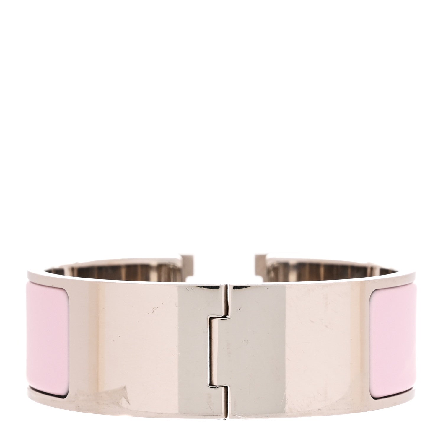 Hermes Enamel Wide Clic Clac H Bracelet PM Rose Dragee 3 of 5