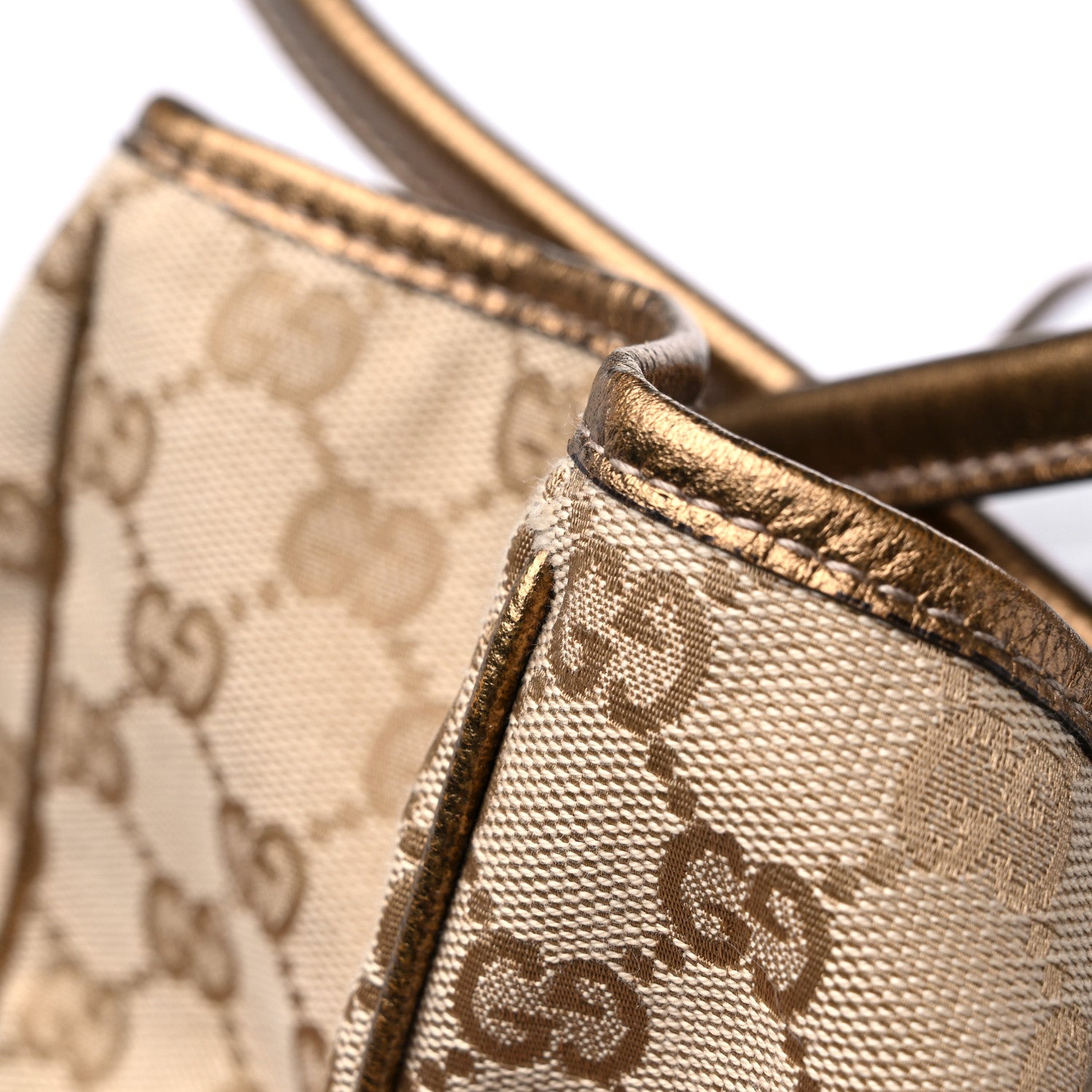 Gucci Monogram Large Princy Tote Gold 12 of 13