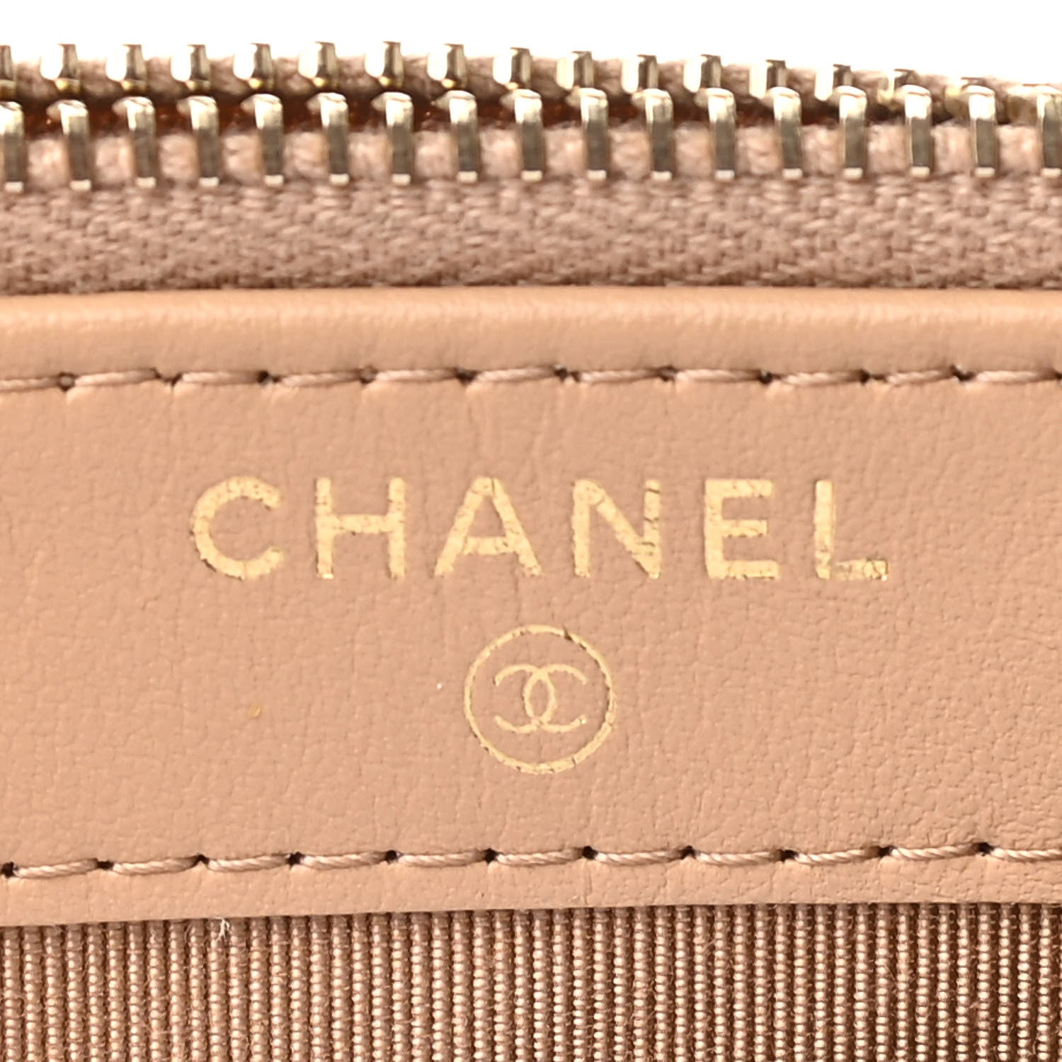 Chanel Caviar Quilted Small Clutch With Chain Beige 8 of 16