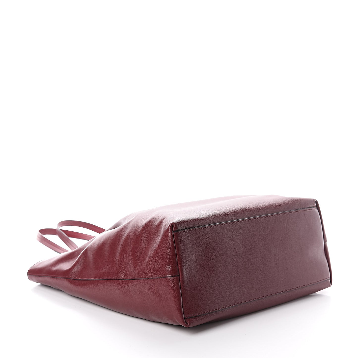 Glace Calfskin City Calfskin Tote Cerise
