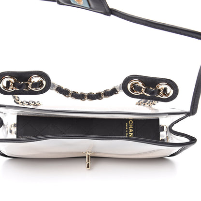 Chanel Lambskin PVC Medium Coco Sand Flap Black 5 of 10