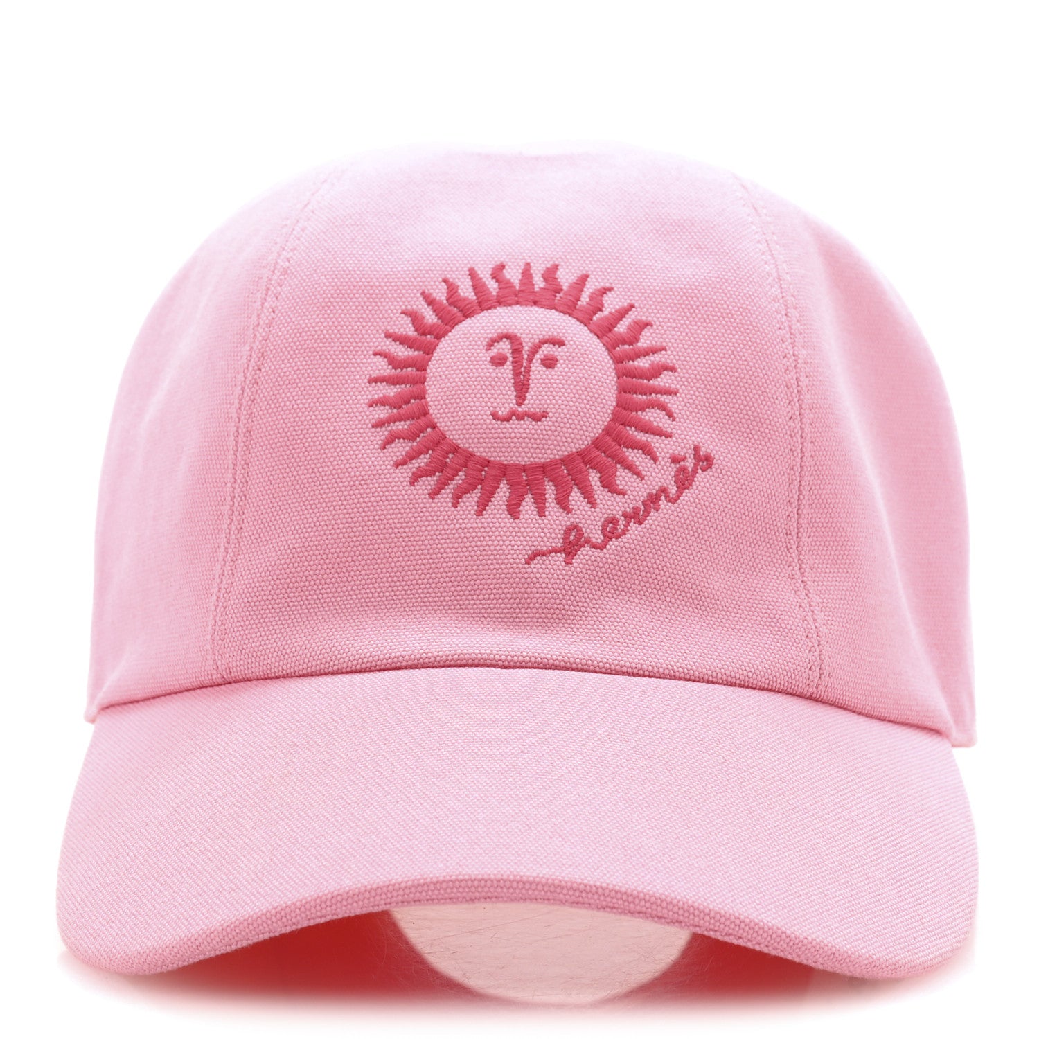 Hermes Cotton Davis Sunshine Hat 59 Rose 3 of 9
