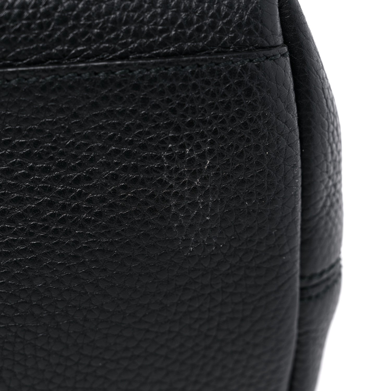 Gucci Pebbled Calfskin Medium Soho Chain Shoulder Bag Black 10 of 11