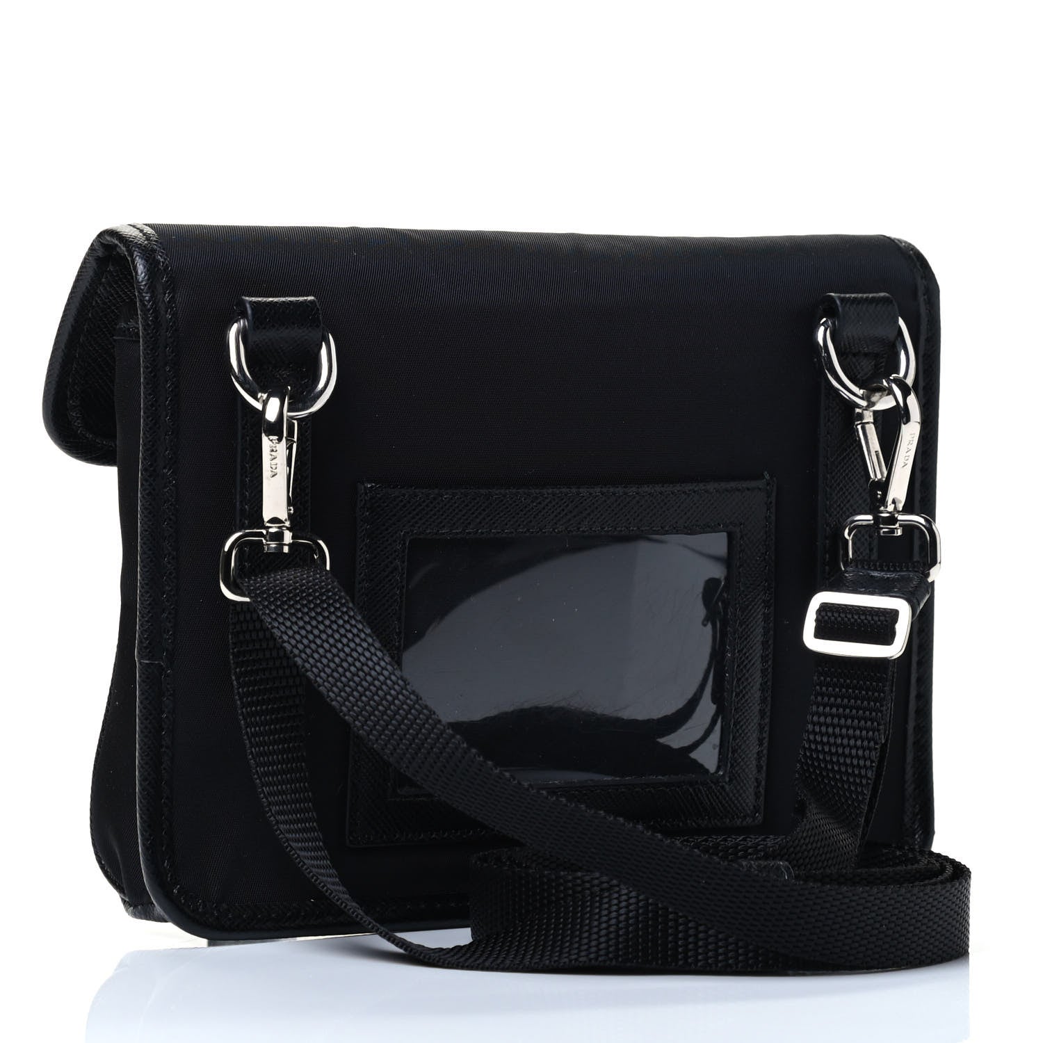 Prada Re-Nylon Saffiano Smartphone Case Crossbody Black 2 of 4