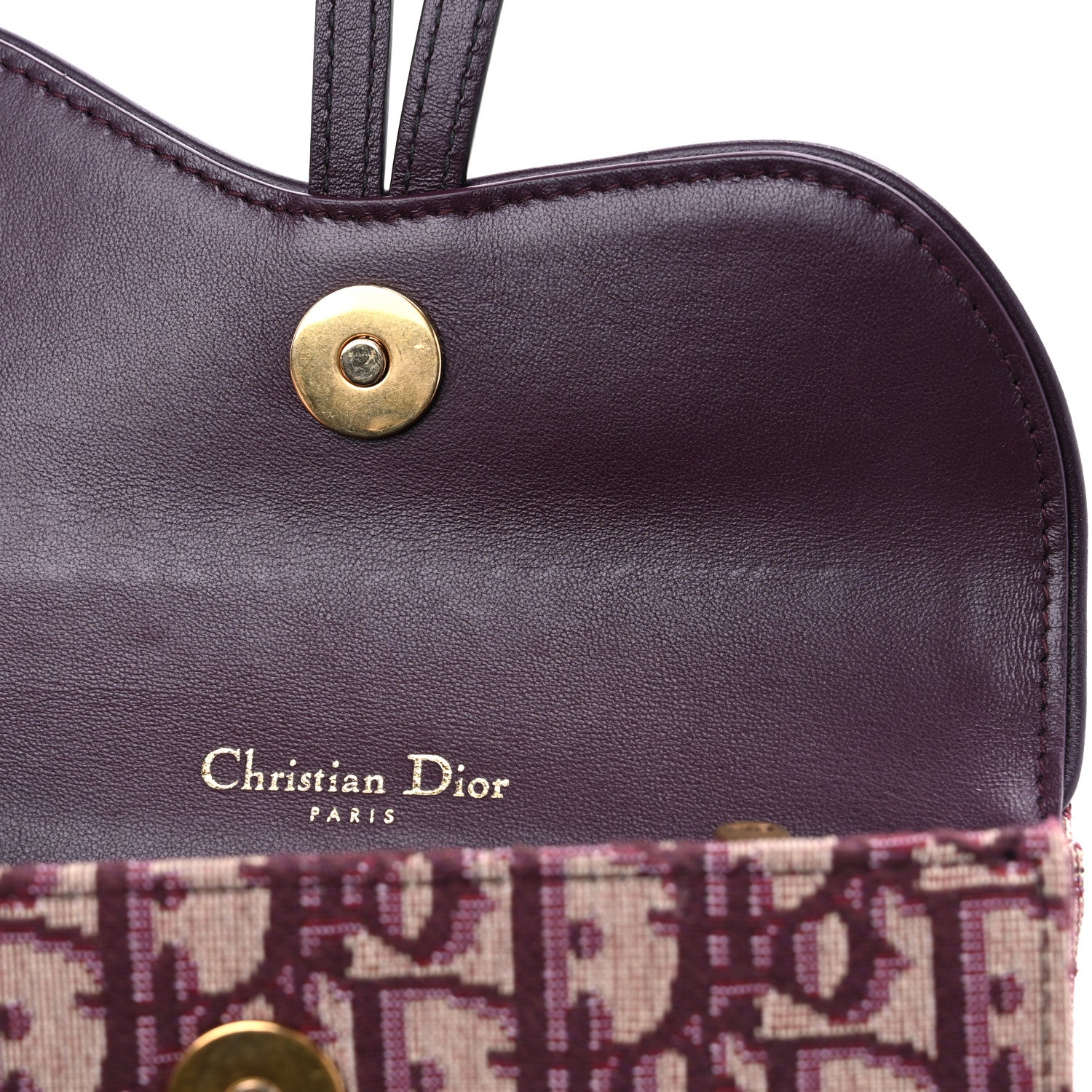 Christian Dior Oblique Saddle Belt Bag Bordeaux 7 of 7