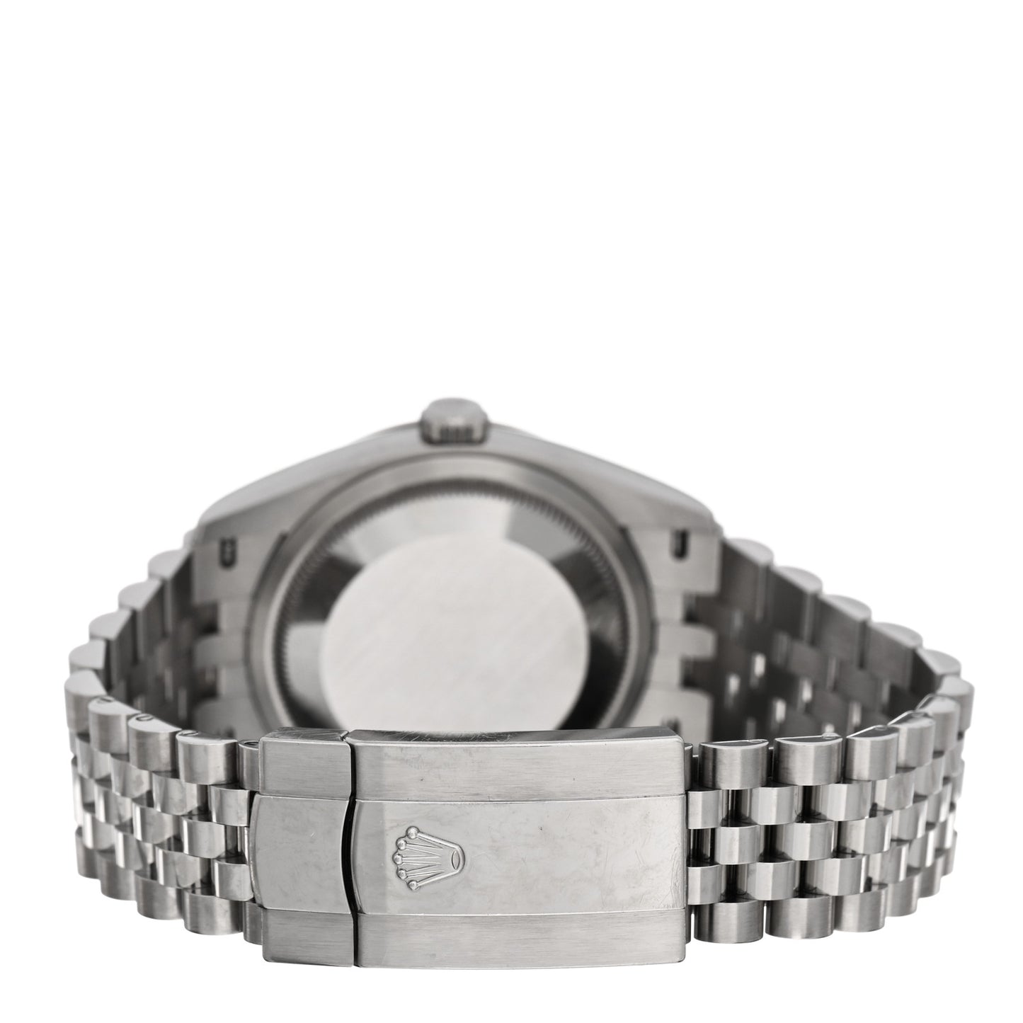 Stainless Steel 18K White Gold Diamond 36mm Oyster Perpetual Datejust Watch Aubergine Roman 126234