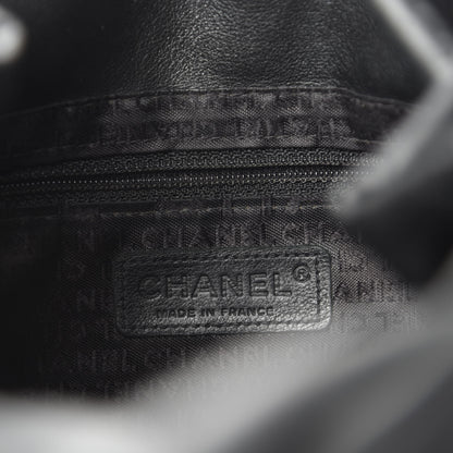 Chanel Lambskin Patent Calfskin Camellia Tote Black 8 of 10