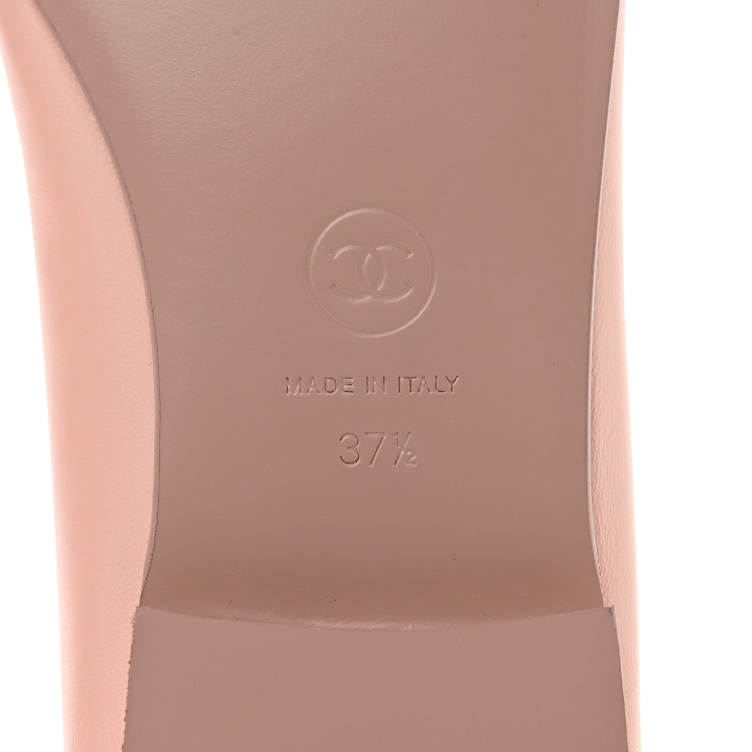 Chanel Lambskin Cap Toe CC Ballerina Flats 37.5 6 of 9