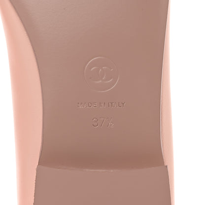 Chanel Lambskin Cap Toe CC Ballerina Flats 37.5 6 of 9