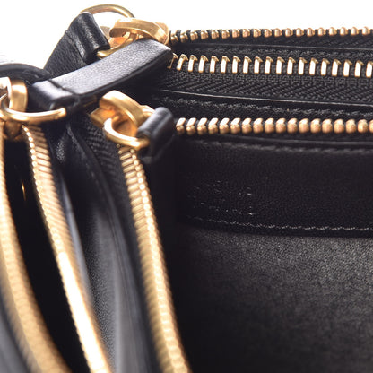 Celine Lambskin Large Trio Crossbody Bag Black 8 of 14