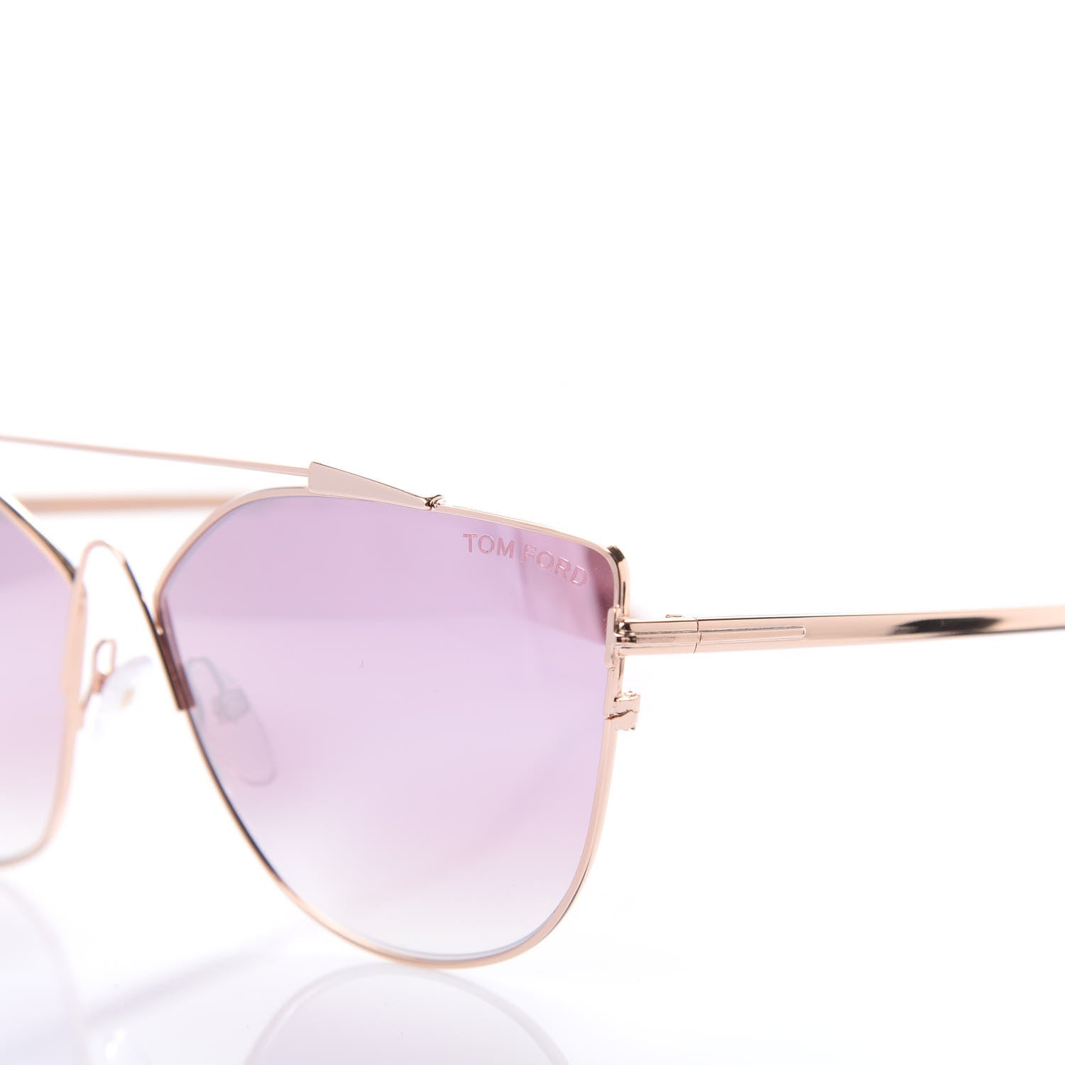 Tom Ford Jacquelyn 02 Aviator Sunglasses TF563 Rose Gold 7 of 8