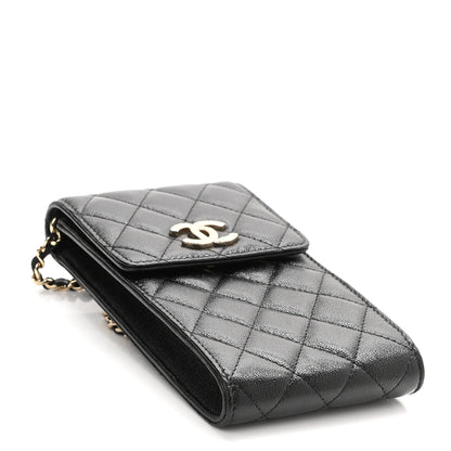 Chanel Caviar Quilted Classic Phone Holder Black 4 of 11