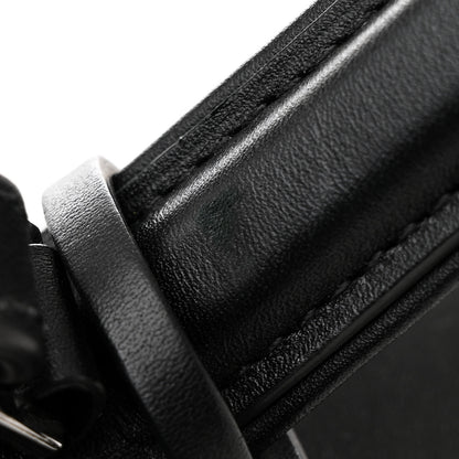 Delvaux Calfskin Patent Calfskin GM Tempete Satchel Black White 12 of 18