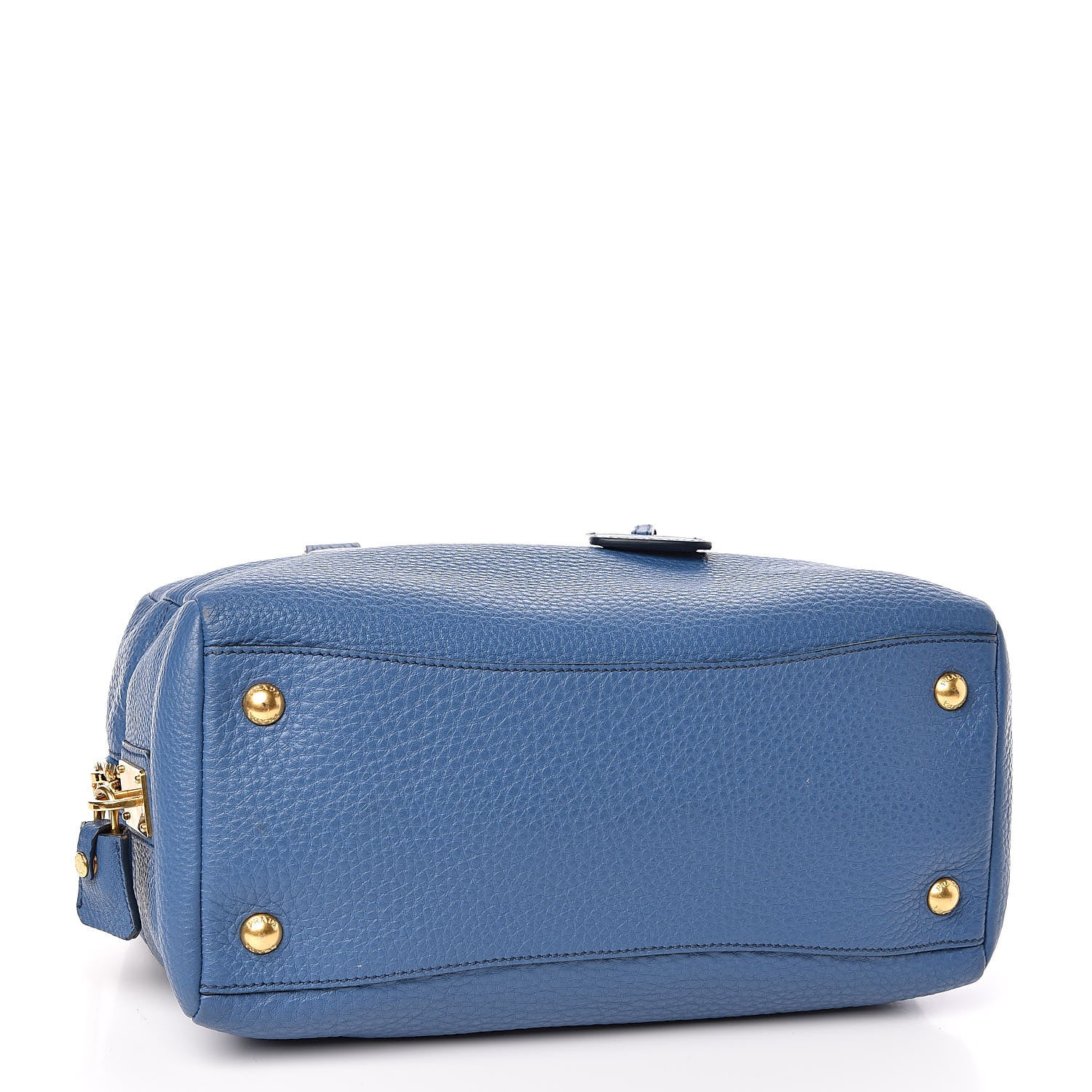 Prada Vitello Daino Bowler Cobalto 4 of 11