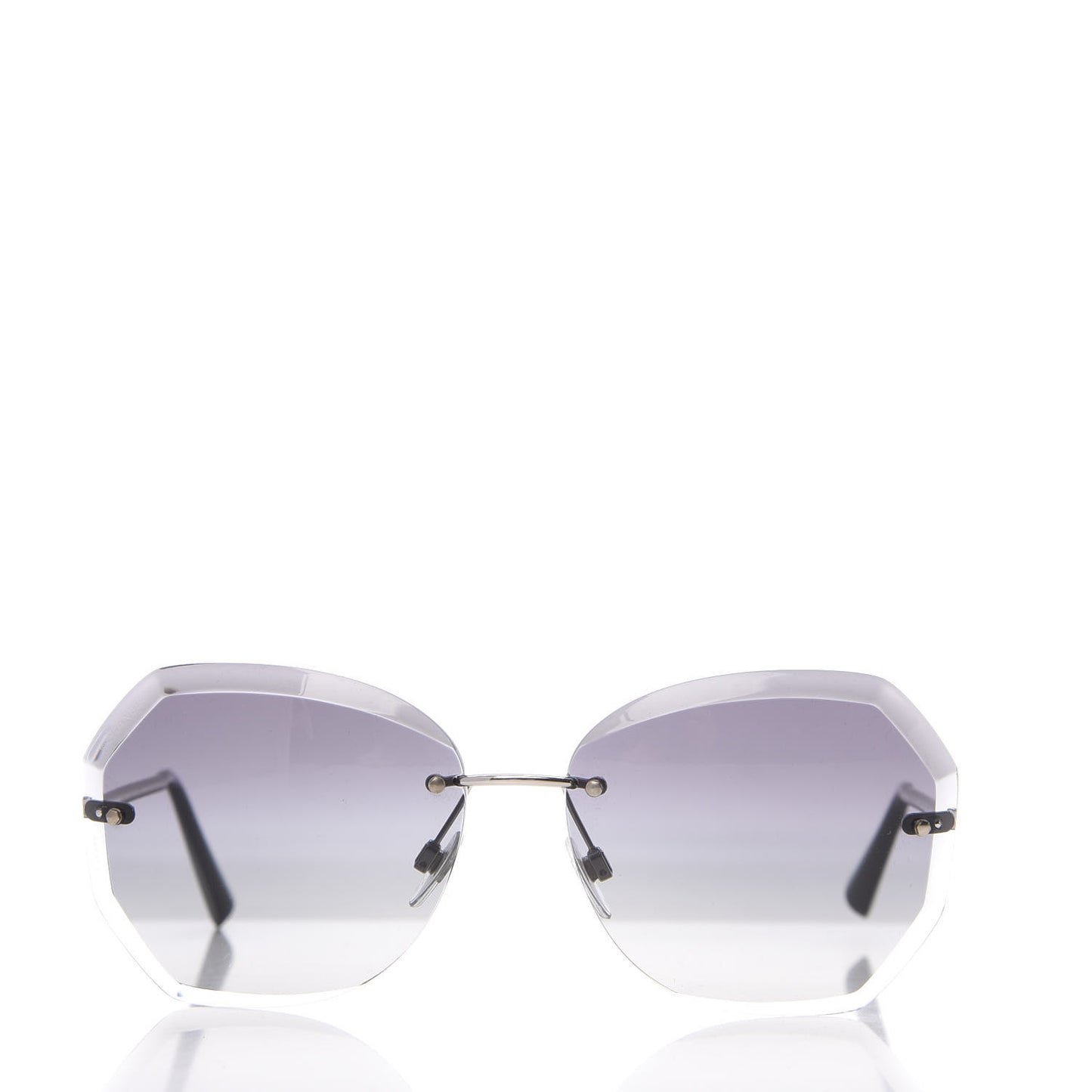 Metal Spring Round Sunglasses 4220 Silver