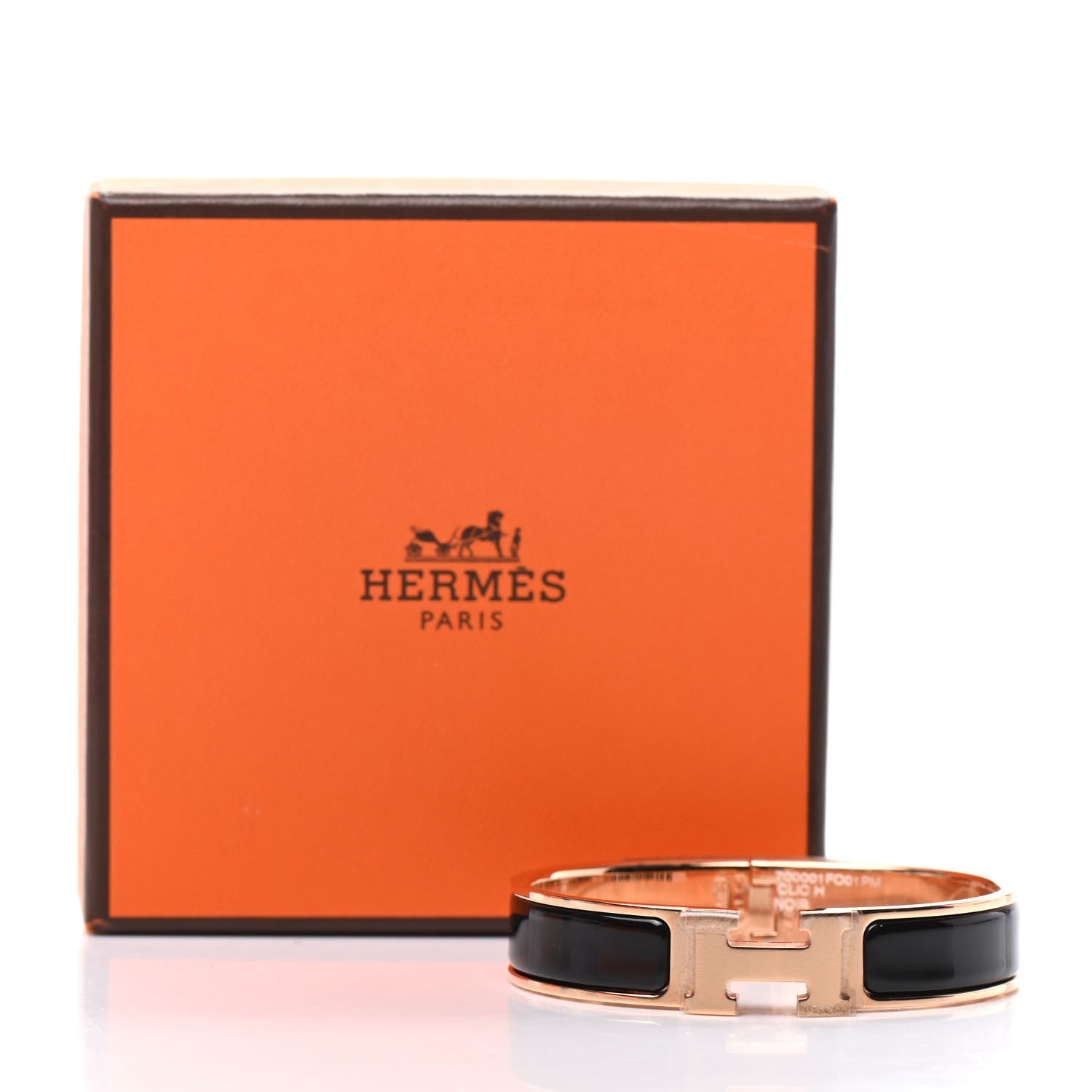 Hermes Enamel Narrow Clic Clac H Bracelet PM Black 6 of 6