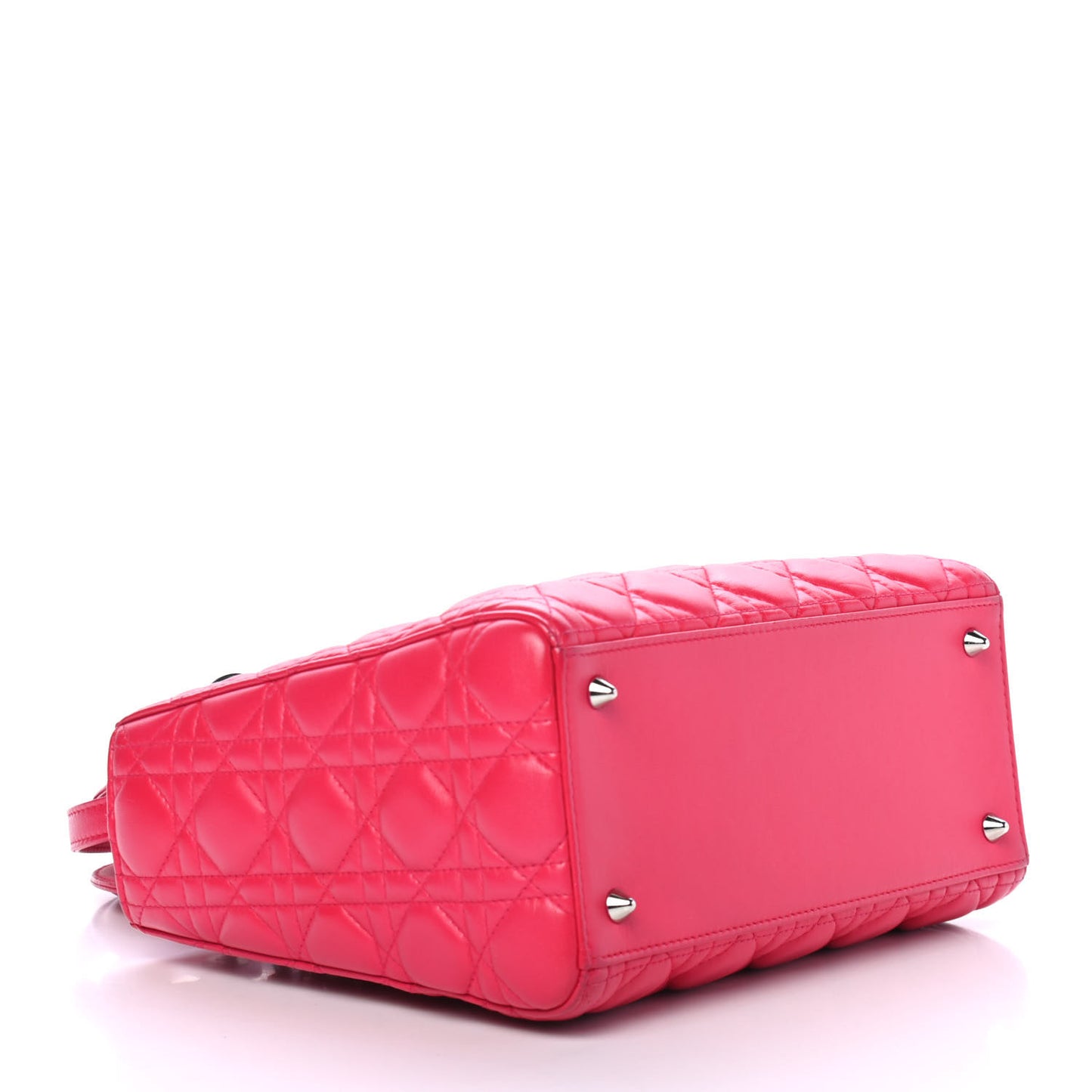 Lambskin Cannage Medium Lady Dior Pink