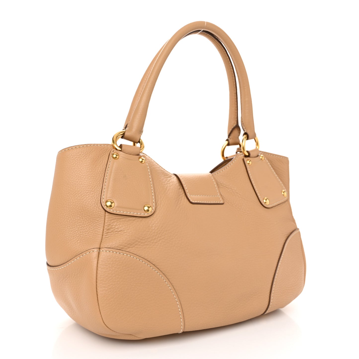 Vitello Daino Pushlock Tote Sughero