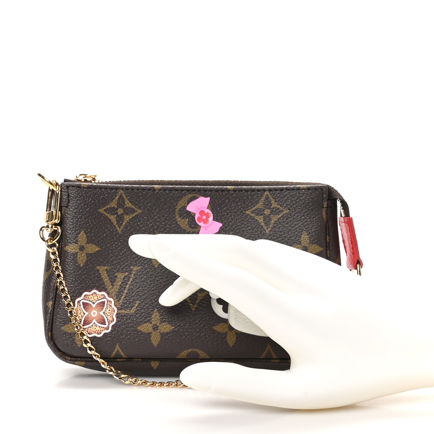 Louis Vuitton Monogram 2024 Christmas Animation Candy Factory Mini Pochette Accessories Candy Red 2 of 8