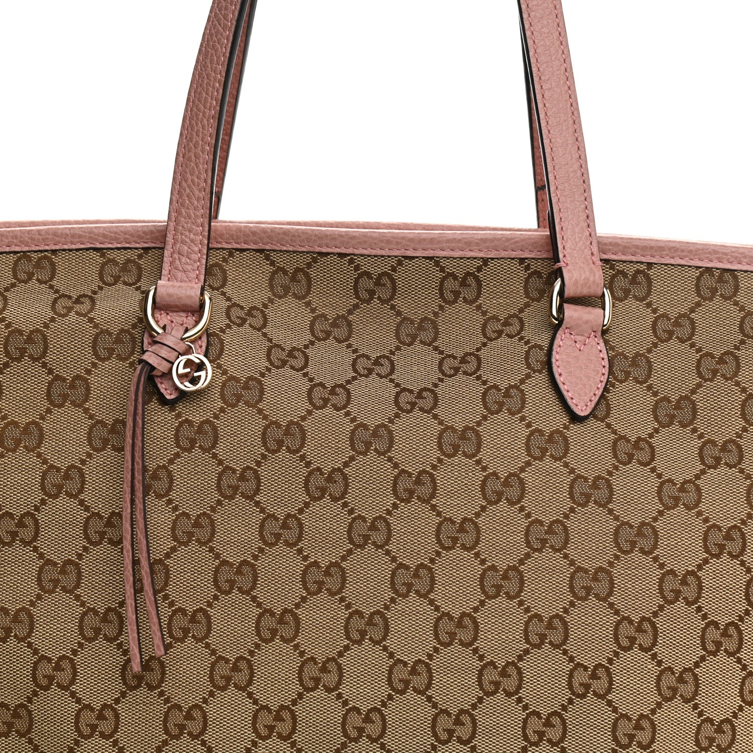 Gucci Monogram Bree Zippered Tote Beige Soft Pink 8 of 10