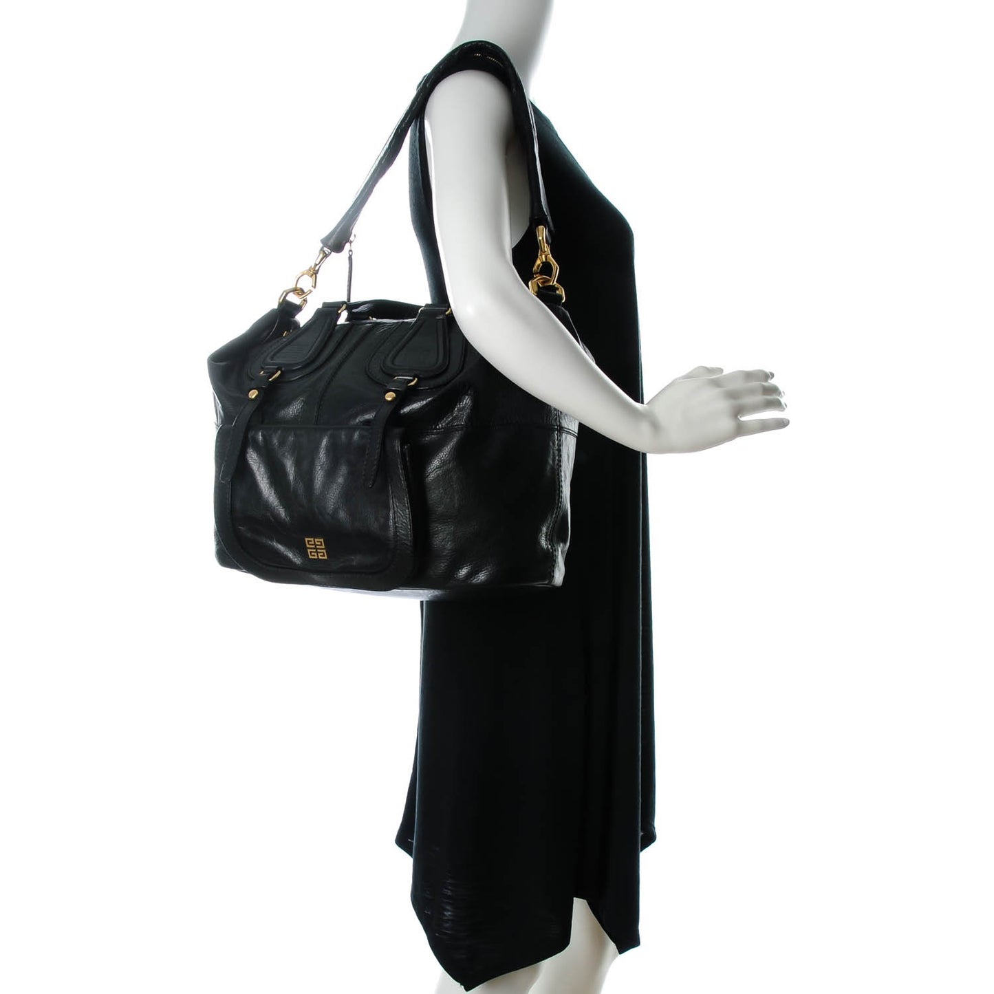 Calfskin Medium Pocket Nightingale Black