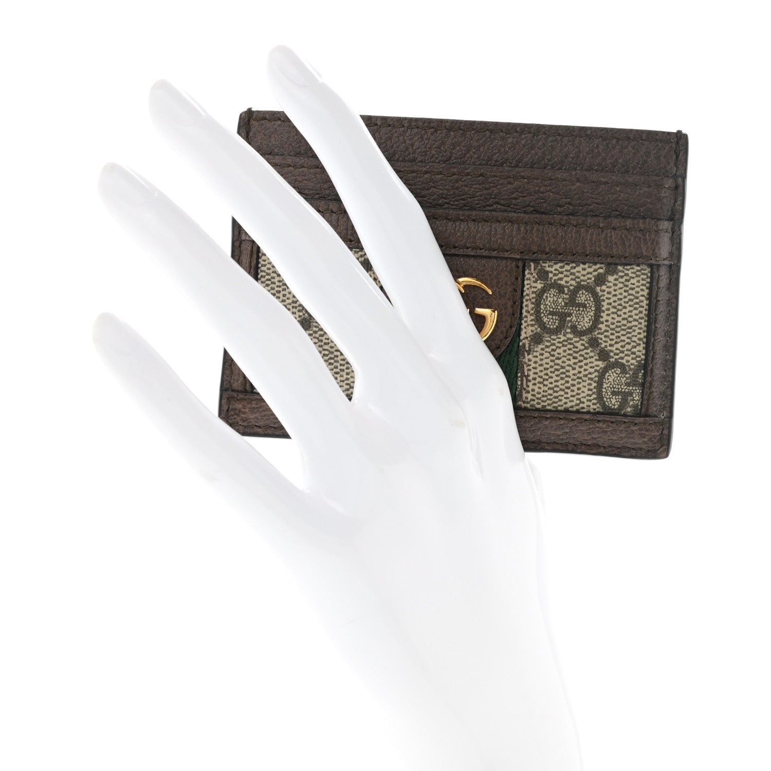 Gucci GG Supreme Monogram Ophidia Card Holder Brown 2 of 6