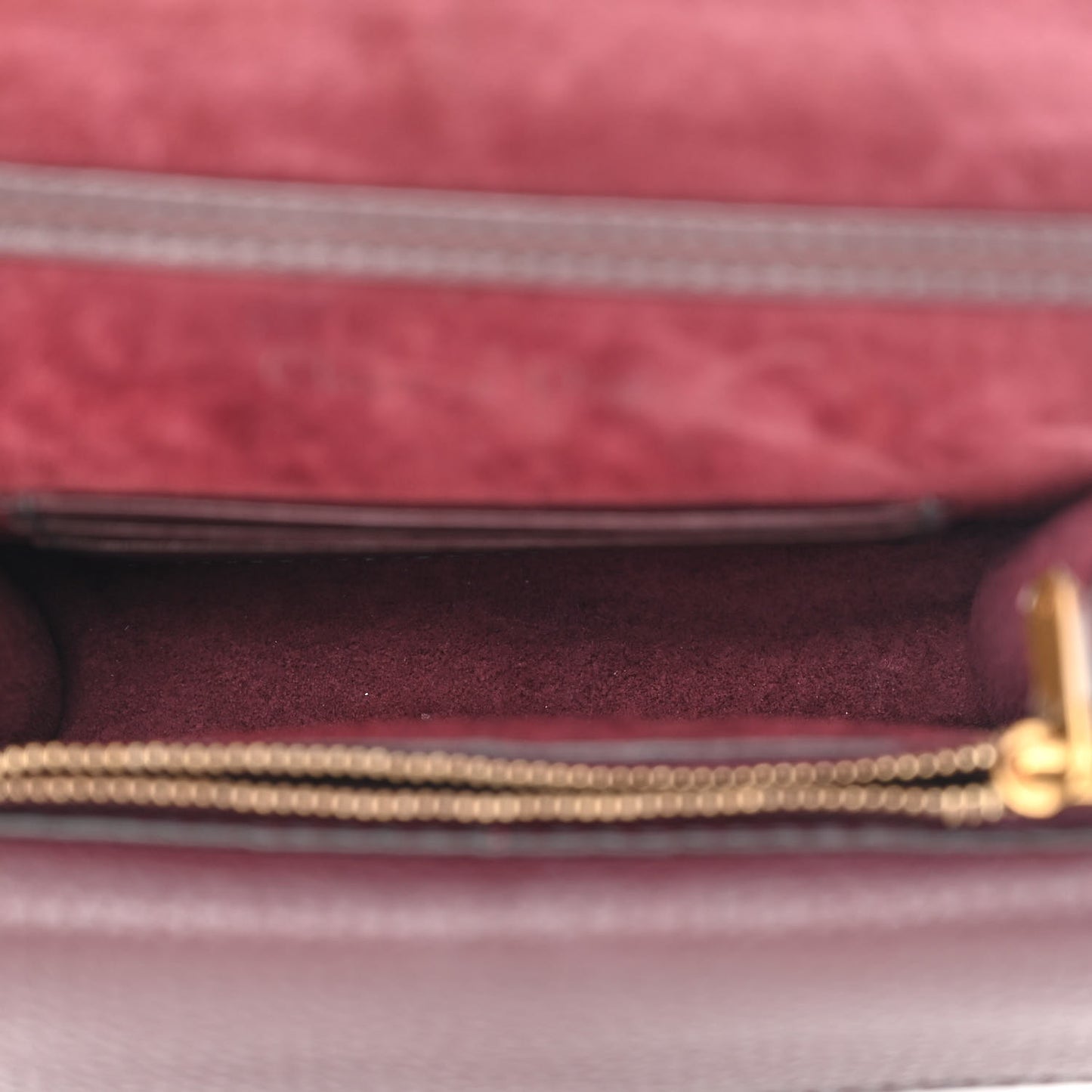 Grained Calfskin D-Bee Crossbody Burgundy