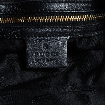 Gucci Patent Chevron Fur Medium Indy Hobo Black 6 of 7